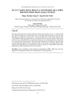 Xử lý ý kiến phản hồi của người học dựa trên phương pháp phân loại văn bản