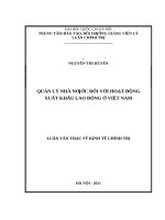 Quản lý nhà nước đối với hoạt động xuất khẩu lao động ở việt nam   