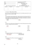 Đề thi cuối học kỳ II môn Hệ điều hành - ĐH Công nghệ Thông tin TPHCM