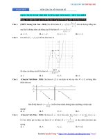Chuyên đề 6  tiệm cận đồ thị hàm số   câu hỏi 