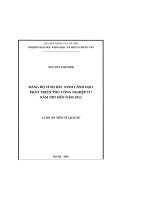 Đảng bộ tỉnh bắc ninh lãnh đạo phát triển thủ công nghiệp từ năm 1997 đến năm 2012  001 