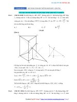 Chuyên đề 12  một số bài toán khó thể tích chóp   lăng trụ   đáp án 