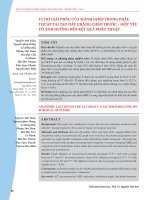 Vị trí giải phẫu của mảnh ghép trong phẫu thuật tái tạo dây chằng chéo trước – Một yếu tố ảnh hưởng đến kết quả phẫu thuật