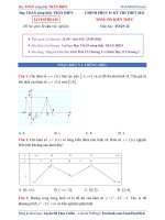 Tổng ôn kiến thức giải tích 12 chương i  hình học 12 chương i 
