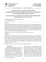 Giải pháp nâng cao mức độ hài lòng của sinh viên trường Đại học Sài Gòn sau khi tham gia các học phần Thể thao tự chọn