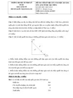 Đề thi cuối kỳ học kỳ II năm học 2015-2016 môn Kinh tế học đại cương - ĐH Sư phạm Kỹ thuật