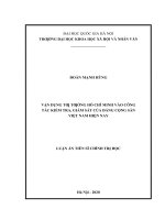 Vận dụng tư tưởng hồ chí minh vào công tác kiểm tra, giám sát của đảng cộng sản việt nam hiện nay 