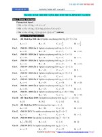 Chuyên đề 19  phương trình mũ   logarit  câu hỏi 