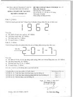 Đề thi cuối học kỳ II năm học 2016-2017 môn Kỹ thuật số - ĐH Sư phạm Kỹ thuật