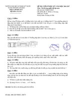 Đề thi cuối học kỳ II năm học 2017-2018 môn Cơ sở công nghệ chế tạo máy - ĐH Sư phạm Kỹ thuật