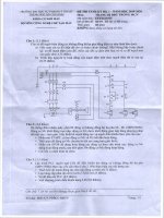 Đề thi cuối học kỳ I năm học 2019-2020 môn Trang bị ĐĐT trong MCN (Mã đề 2) - ĐH Sư phạm Kỹ thuật