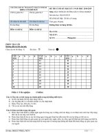 Đề thi cuối học kỳ I năm học 2018-2019 môn Bảo trì và bảo dưỡng máy công nghiệp (Mã đề 1Q) - ĐH Sư phạm Kỹ thuật