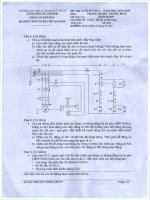 Đề thi cuối học kỳ II năm học 2019-2020 môn Trang bị điện điện tử trong máy công nghiệp - ĐH Sư phạm Kỹ thuật