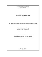 Sự phát triển của thị trường tài chính ở việt nam    
