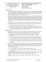 Đề thi cuối học kỳ II năm học 2019-2020 môn Xác suất thống kê ứng dụng - ĐH Sư phạm Kỹ thuật