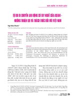 Tự do di chuyển lao động có tay nghề của ASEAN - những thuận lợi và thách thức đối với Việt Nam