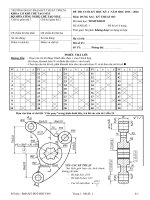 Đề thi cuối học kỳ II năm học 2015-2016 môn Dung sai kỹ thuật đo - ĐH Sư phạm Kỹ thuật