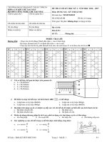 Đề thi cuối học kỳ II năm học 2016-2017 môn Dung sai kỹ thuật đo - ĐH Sư phạm Kỹ thuật