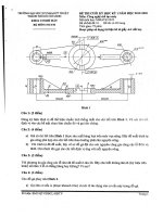 Đề thi cuối học kỳ I năm 2019-2020 môn Công nghệ chế tạo máy (Mã đề 01) - ĐH Sư phạm Kỹ thuật