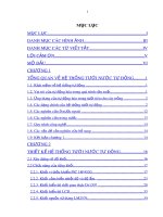 Đồ án tốt nghiệp ngành Điện tử: Thiết kế mô hình hệ thống tưới tự động