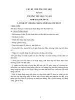 Giáo án hoạt động trải nghiệm lớp 1 sách cánh diều ( cả năm)