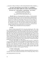 Đa dạng thành phần loài lưỡng cư (Amphibia) ở khu bảo tồn thiên nhiên Pù Luông, tỉnh Thanh Hóa