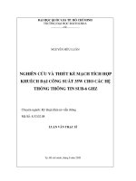 Nghiên cứu và thiết kế mạch tích hợp khuếch đại công suất 35W cho các hệ thống