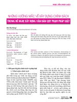 Những vướng mắc về xây dựng chính sách trong đề nghị xây dựng văn bản quy phạm pháp luật