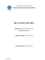 Đề cương chi tiết Nghiệp vụ lễ tân ngoại giao