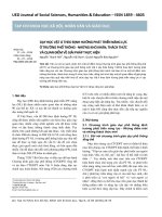 Dạy học vật lí theo định hướng phát triển năng lực ở trường phổ thông - những khó khăn, thách thức và quan điểm về giải pháp thực hiện