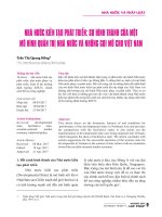 Nhà nước kiến tạo phát triển: Sự hình thành của một mô hình quản trị nhà nước và những gợi mở cho Việt Nam