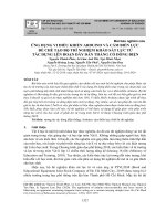 Ứng dụng vi điều khiển Arduino và cảm biến lực để chế tạo bộ thí nghiệm khảo sát lực từ tác dụng lên đoạn dây dẫn thẳng có dòng điện