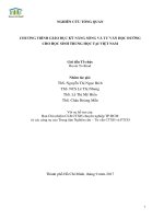 Nghiên cứu tổng quát: Chương trình giáo dục kỹ năng sống và tư vấn học đường cho học sinh trung học tại Việt Nam