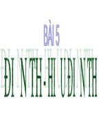 Bài giảng Vật lí 11 - Bài 5: Điện thế - hiệu điện thế