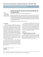 Thiết kế và tổ chức dạy học STEM chủ đề “máy bắt muỗi sáng tạo” cho học sinh lớp 11