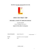 TÌM HIỂU CƠ BẢN VỀ ARDUINO MICRO