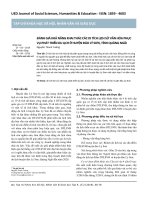 Đánh giá khả năng khai thác các di tích lịch sử văn hóa phục vụ phát triển du lịch ở huyện đảo Lý Sơn, tỉnh Quảng Ngãi