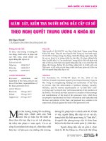 Giám sát, kiểm tra người đứng đầu cấp cơ sở theo Nghị quyết Trung ương 4 khóa XII