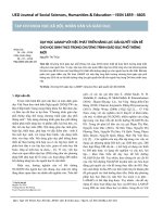 Dạy học LAMAP với việc phát triển năng lực giải quyết vấn đề cho học sinh THCS trong chương trình giáo dục phổ thông mới