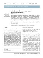 Nhân vật trong tiểu thuyết Khaled Hosseini dưới góc nhìn liên văn hóa