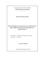 Phân tích hiệu quả giảm chấn của nhiều hệ cản điều chỉnh cột chất lỏng trong kết cấu chịu động đất