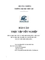 Báo cáo Thực tập tốt nghiệp Công nghệ kỹ thuật điều khiển và Tự động hóa: Tìm hiểu dây chuyền sản xuất nhà máy thủy điện Huội Quảng