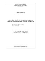 Phân tích và tối ưu hóa Exergykinh tế collector không khí có nhám nhân tạo