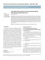 Thực trạng dạy học luyện từ và câu cho học sinh tiểu học dân tộc Jrai tại huyện Ia Grai, Gia Lai