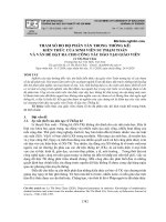 Tham số đo độ phân tán trong thống kê: Kiến thức của sinh viên sư phạm toán và vấn đề đặt ra cho công tác đào tạo giáo viên