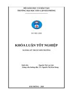 Đánh giá hiệu quả xử lý nước thải của bãi lọc ngầm trồng cây dòng chảy đứng công suất 3m3 ngày đêm