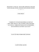 NGHIÊN CỨU XÂY DỰNG HỆ THỐNG CÁC BÀI TẬP PHÁT TRIỂN THỂ LỰC CHO VẬN ĐỘNG VIÊN KARATEDO LỨA TUỔI 16  18 ĐỘI TUYỂN QUẬN GÒ VẤP THÀNH PHỐ  HỒ CHÍ MINH SAU 06 THÁNG TẬP LUYỆN