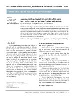 Đánh giá cơ sở hạ tầng và vật chất kĩ thuật phục vụ phát triển du lịch đường sông ở thành phố Đà Nẵng