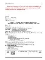 Giáo án hoạt động ngoài giờ lên lớp 8 full trọn bộ cả năm mới nhất 