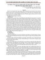 Văn hóa ứng xử của sinh viên ngành công tác xã hội trường Đại học Đồng Tháp